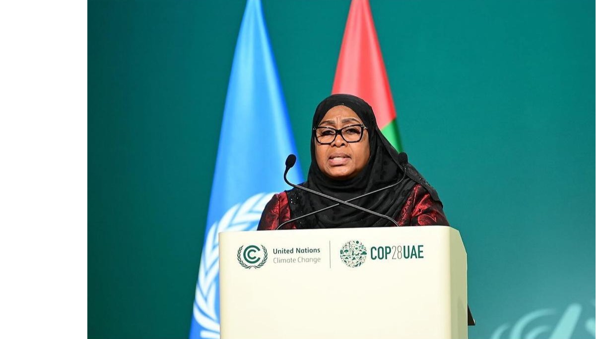 PRESIDENT DR. SAMIA SULUHU HASSAN EXTENDED AN INVITATION TO INVESTORS IN THE AGRICULTURE SECTOR TO COME AND INVEST IN TANZANIA DURING HER SPEECH ON THE SIDELINES OF THE 2023 UN CLIMATE CHANGE